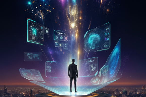 Entrepreneur exploring startup tools on Tatasec.org website