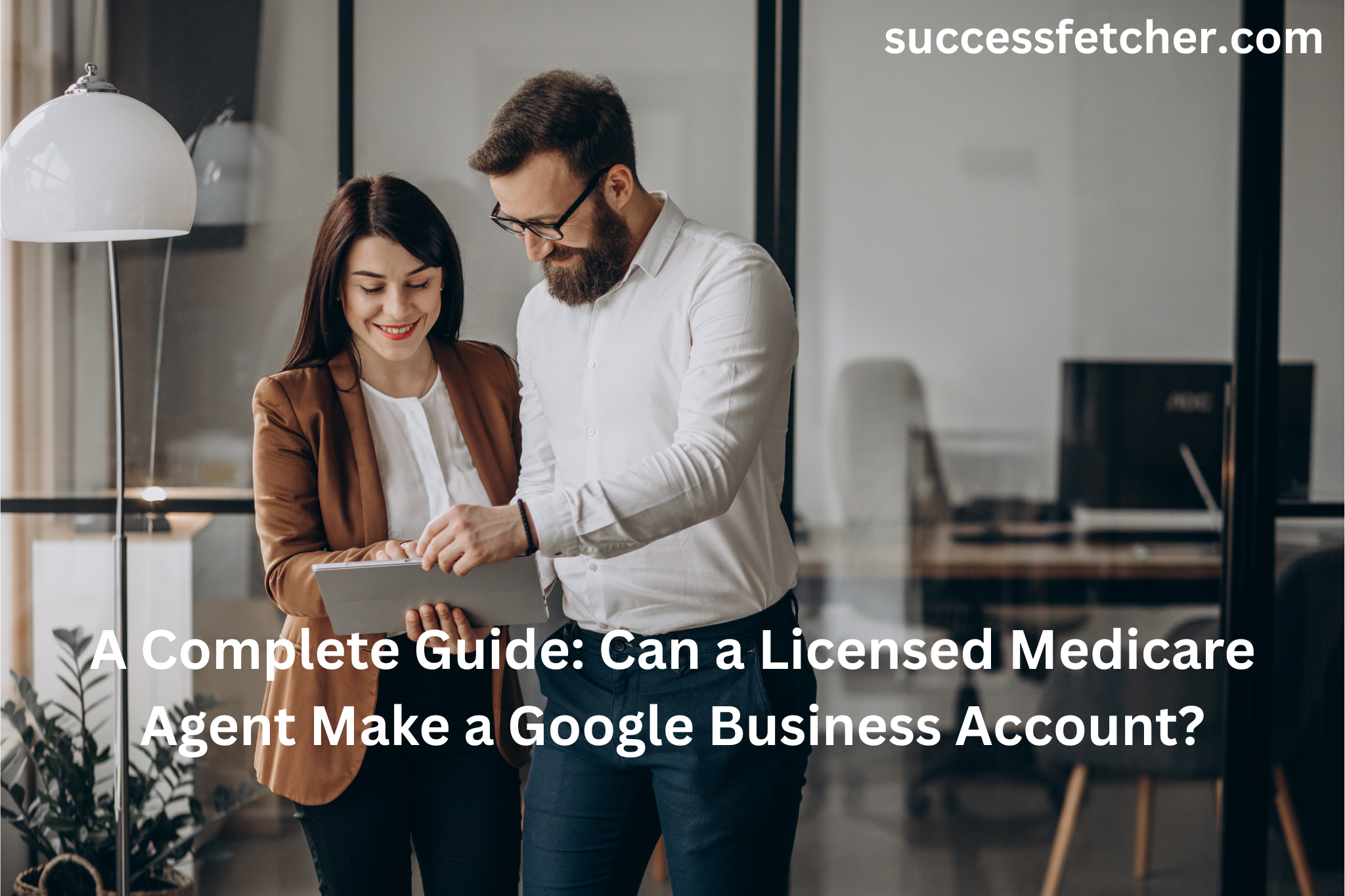 Licensed Medicare agent setting up a Google Business Profile for insurance marketing