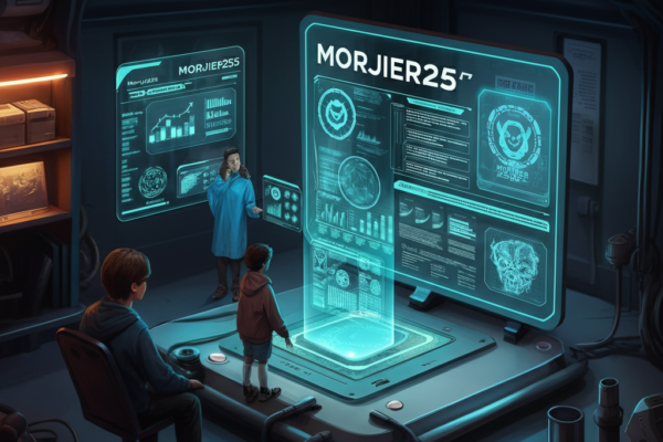 Illustration showing step-by-step guide on how to use Morjier255 for automation and optimization