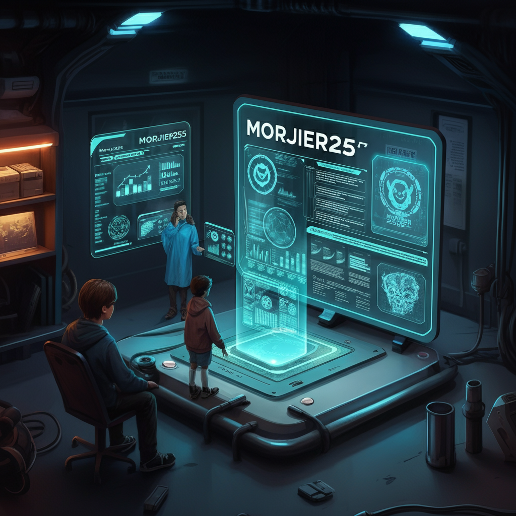 Illustration showing step-by-step guide on how to use Morjier255 for automation and optimization