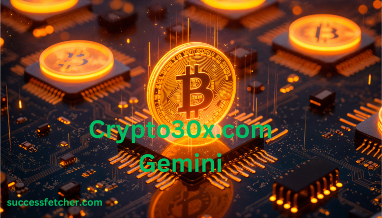 Crypto30x.com Gemini platform interface showing crypto trading performance charts